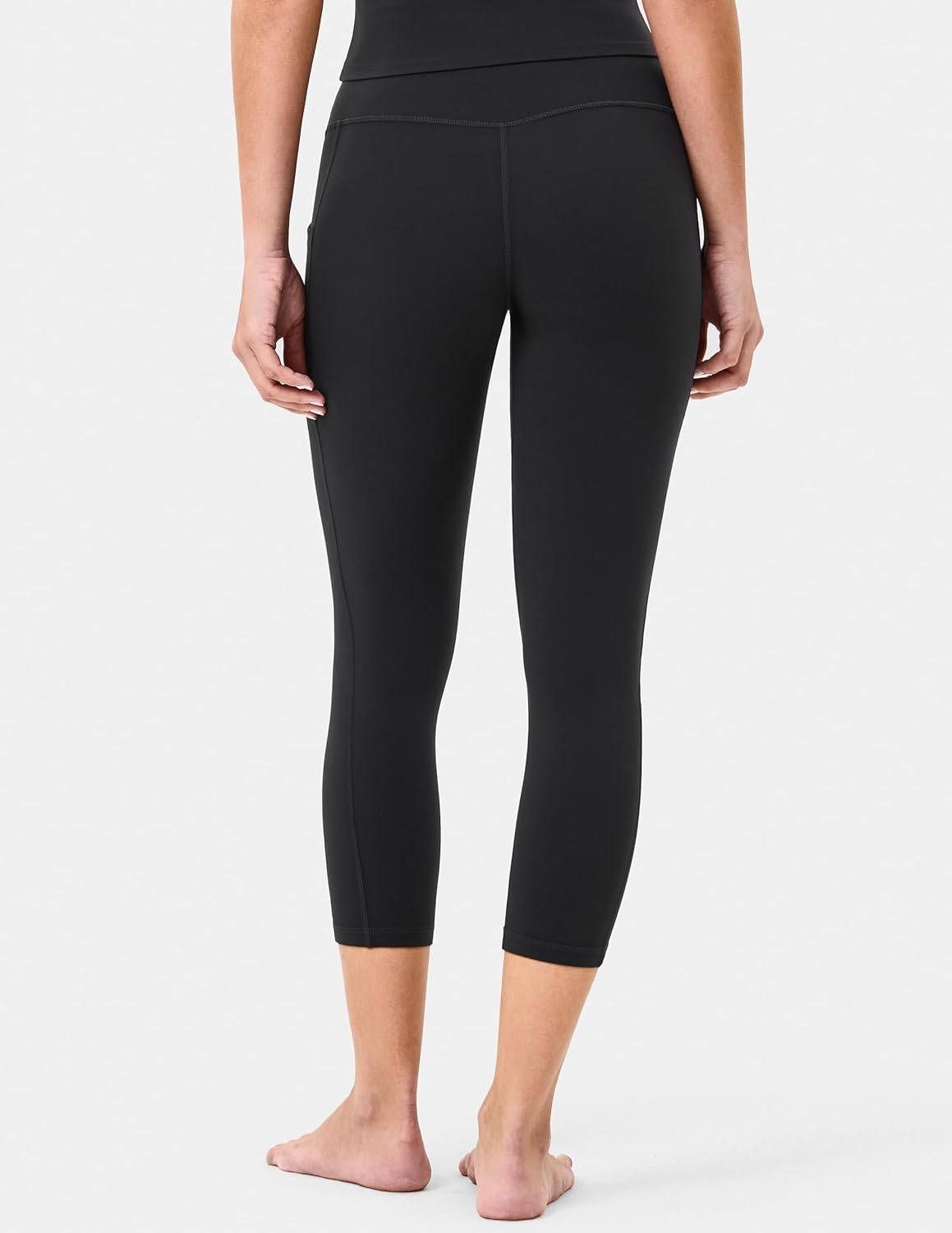 image:imageColorfulkoala Womens High Waisted Yoga Capris 21 Inseam Leggings with PocketsBlack
