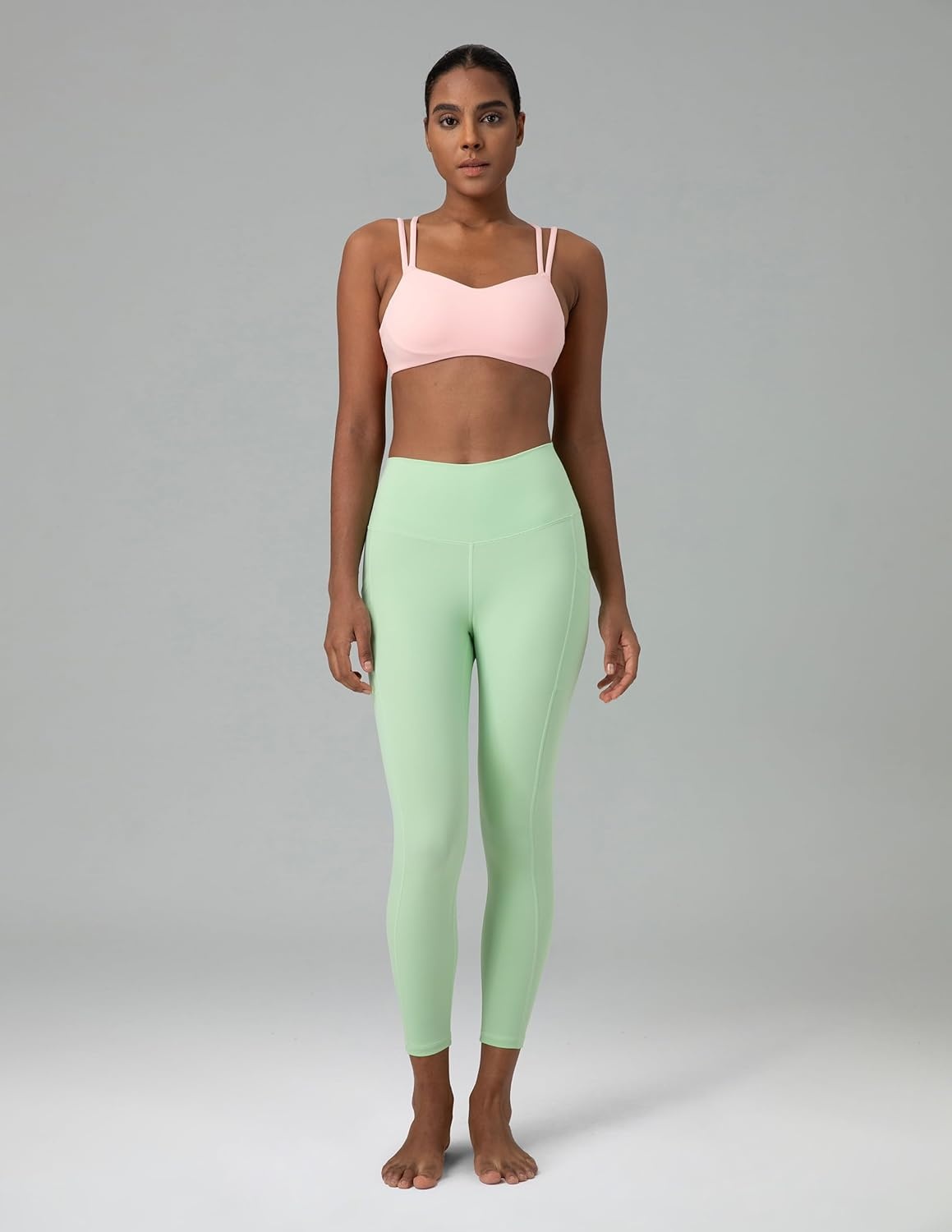 image:imageColorfulkoala Womens High Waisted Yoga Capris 21 Inseam Leggings with PocketsMint Green
