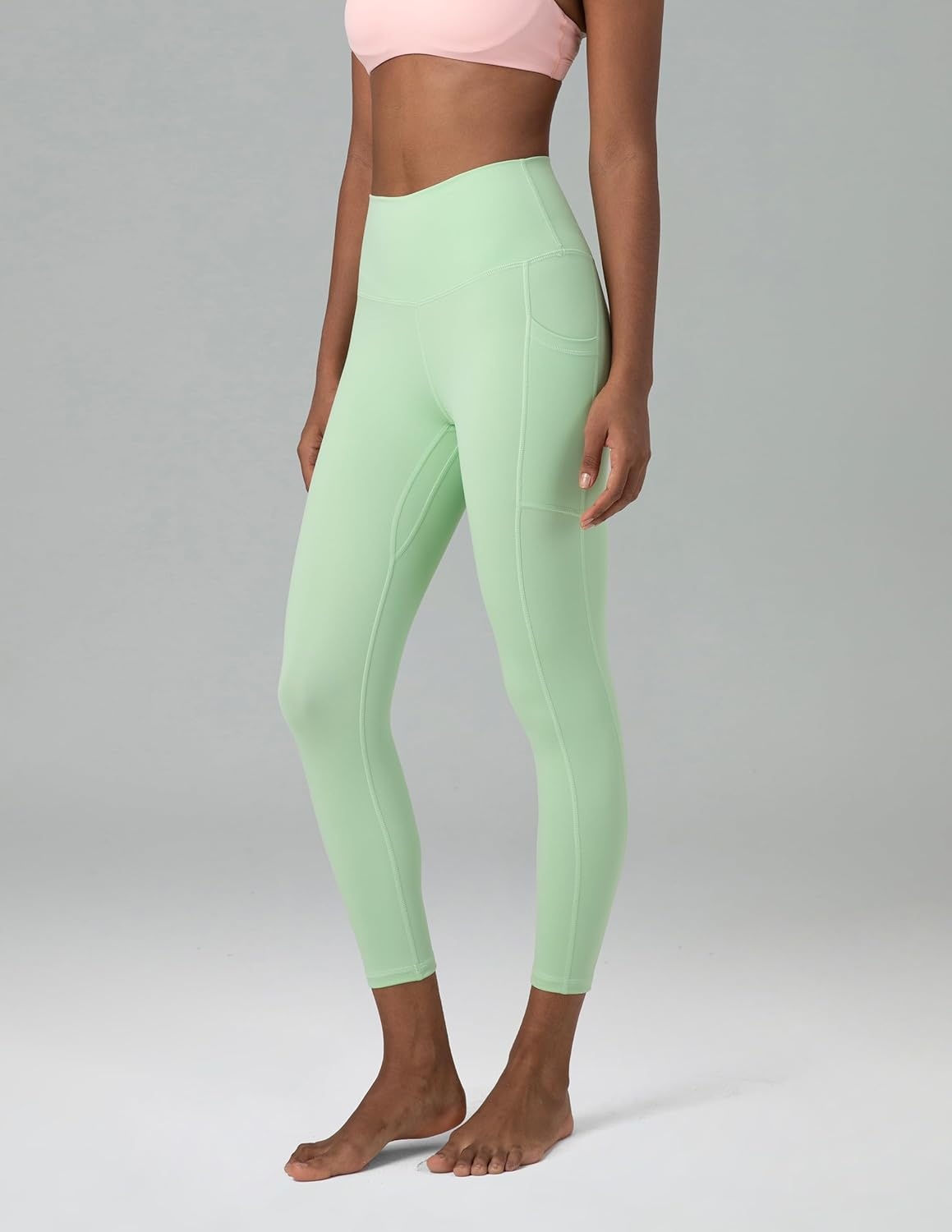 image:imageColorfulkoala Womens High Waisted Yoga Capris 21 Inseam Leggings with PocketsMint Green