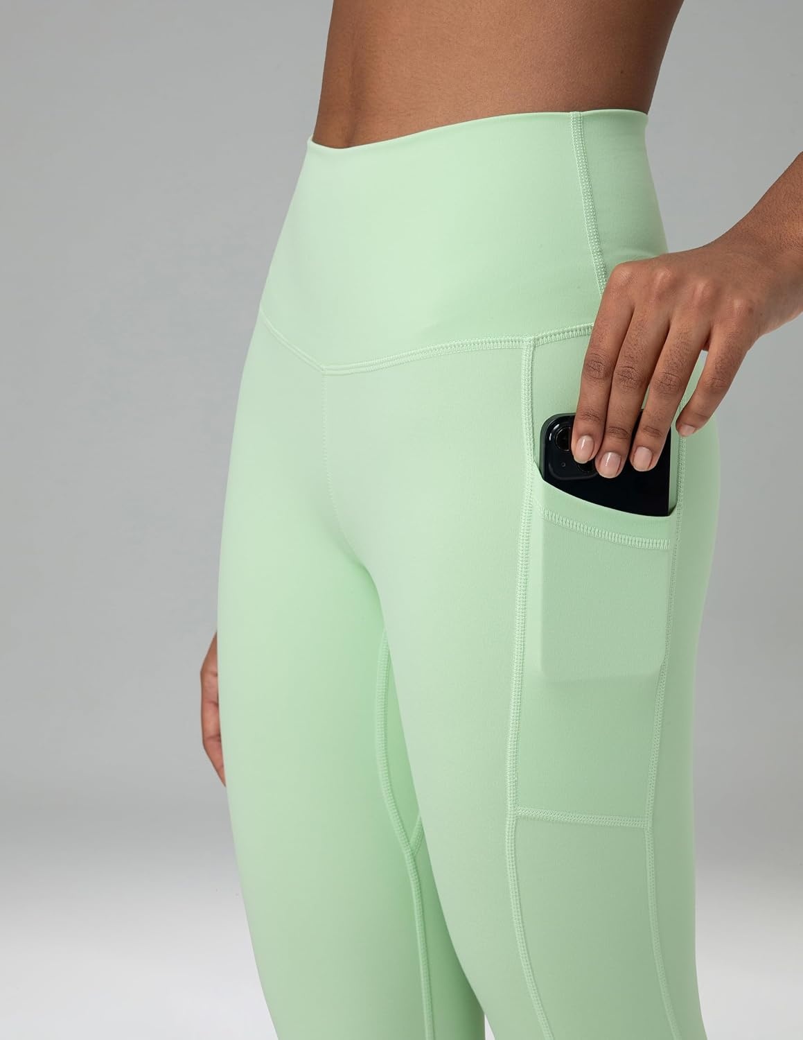 image:imageColorfulkoala Womens High Waisted Yoga Capris 21 Inseam Leggings with PocketsMint Green