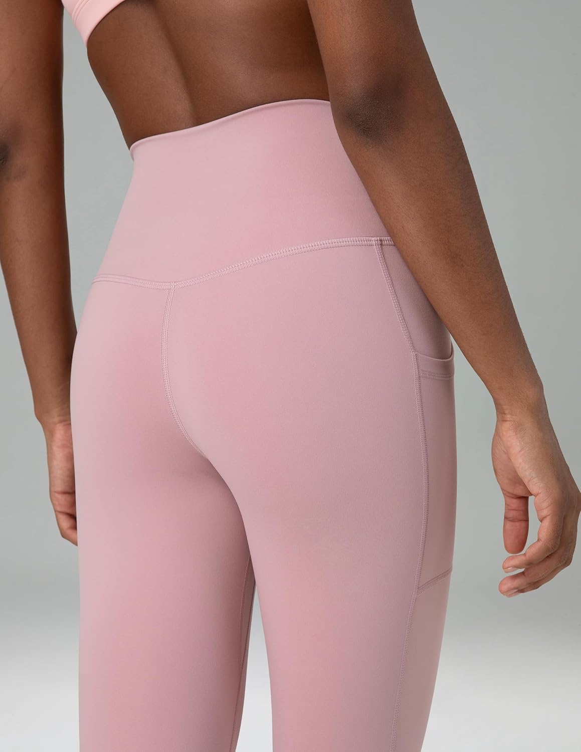 image:imageColorfulkoala Womens High Waisted Yoga Capris 21 Inseam Leggings with PocketsPink Sude