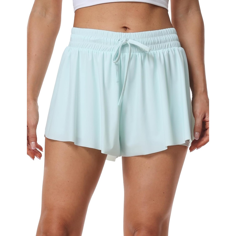 image:imageColorfulkoala Womens Breezy High Waisted Athletic Shorts Flowy Workout Running Mesh Liner Tennis Skirts