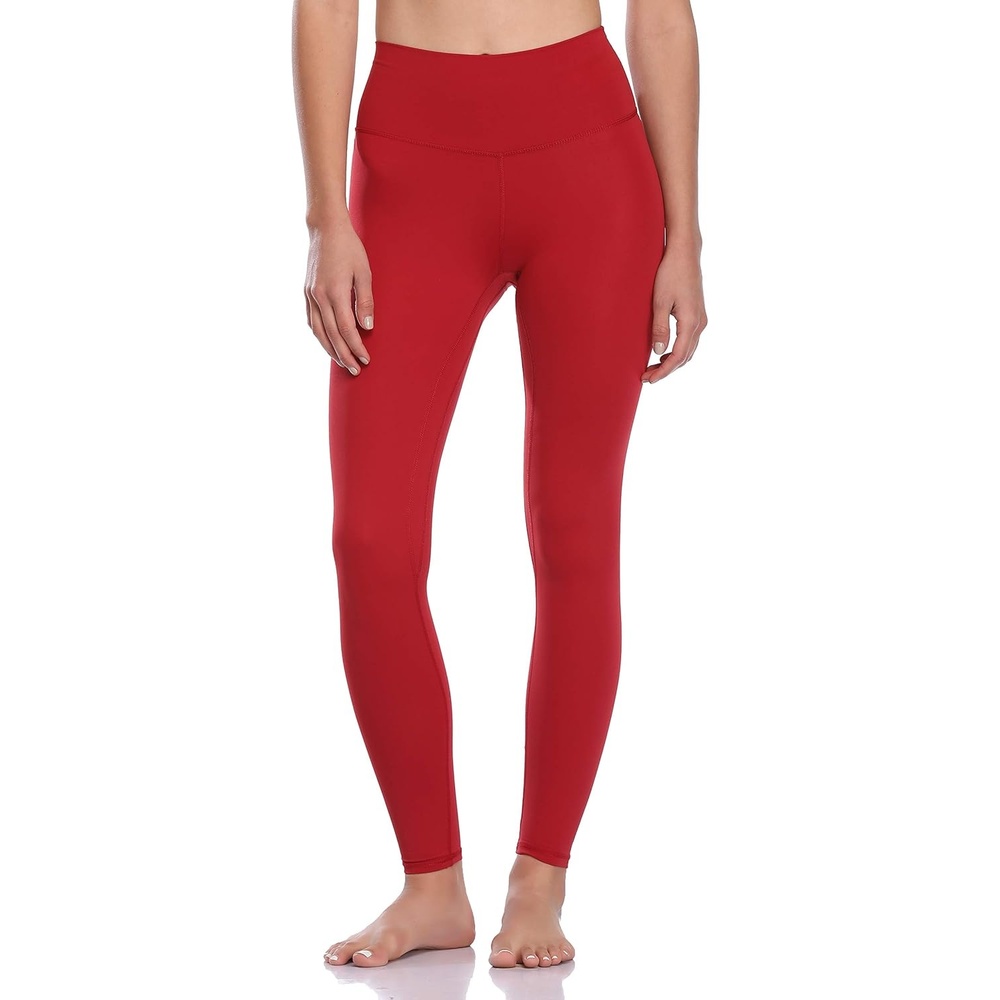 image:imageColorfulkoala Womens Buttery Soft High Waisted Yoga Pants FullLength LeggingsRose Red