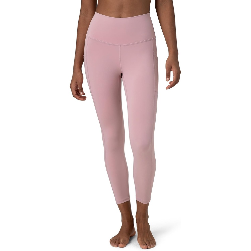 image:imageColorfulkoala Womens High Waisted Yoga Capris 21 Inseam Leggings with PocketsPink Sude