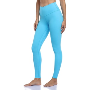 image:imageColorfulkoala Womens Buttery Soft High Waisted Yoga Pants FullLength LeggingsBlue Blossom