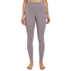 image:imageColorfulkoala Womens Buttery Soft High Waisted Yoga Pants FullLength LeggingsLavender Grey