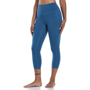 image:imageColorfulkoala Womens High Waisted Yoga Capris 21 Inseam Leggings with PocketsClassic Blue