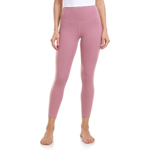 image:imageColorfulkoala Womens High Waisted Yoga Capris 21 Inseam Leggings with PocketsMauve Pink