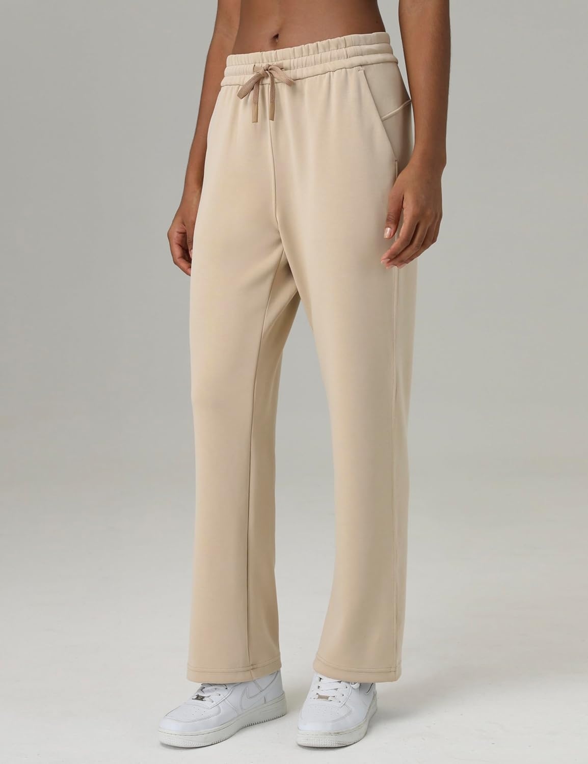image:imageColorfulkoala Womens High Waisted Soft Drawstring Velvra Modal Sweatpants Wide Leg Casual Lounge Pants with PocketsBoulder