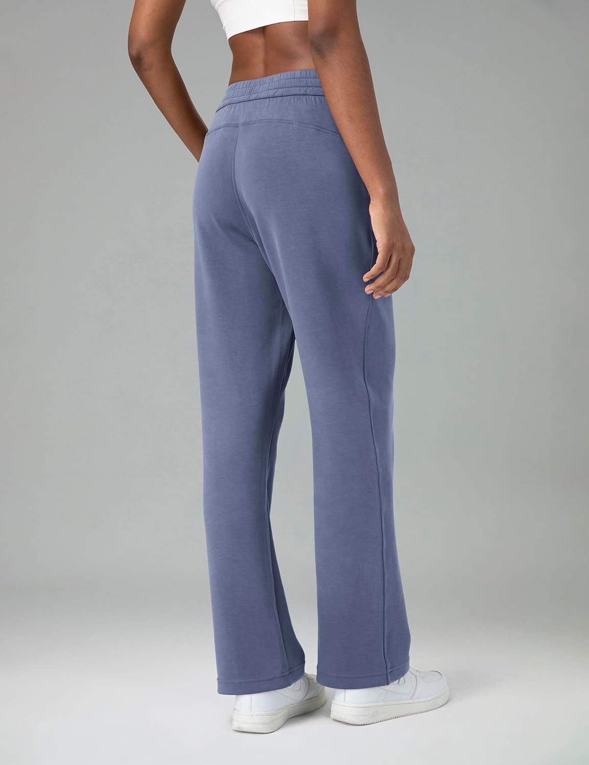 image:imageColorfulkoala Womens High Waisted Soft Drawstring Velvra Modal Sweatpants Wide Leg Casual Lounge Pants with PocketsNiagara Blue