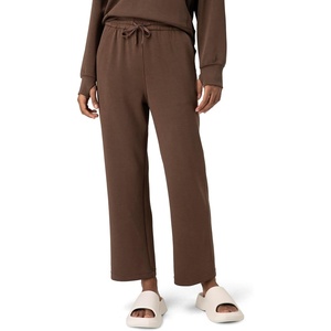 image:imageColorfulkoala Womens High Waisted Soft Drawstring Velvra Modal Sweatpants Wide Leg Casual Lounge Pants with PocketsCocoa