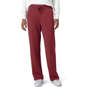 image:imageColorfulkoala Womens High Waisted Soft Drawstring Velvra Modal Sweatpants Wide Leg Casual Lounge Pants with PocketsWine Red