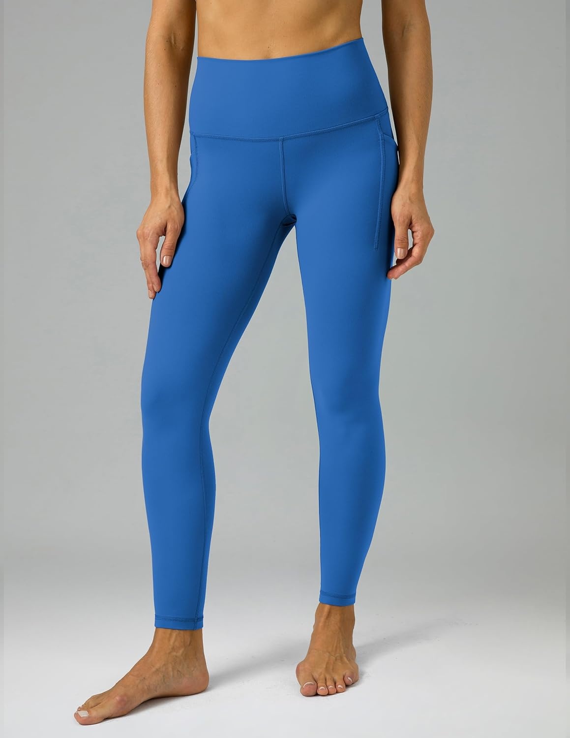 image:imageColorfulkoala Womens Dreamlux High Waisted Workout Leggings 25 28 Inseam Yoga Pants with PocketsBaleine Blue
