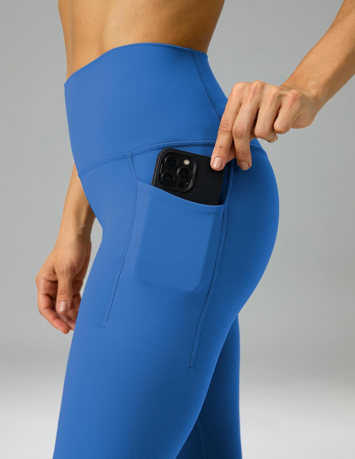 image:imageColorfulkoala Womens Dreamlux High Waisted Workout Leggings 25 28 Inseam Yoga Pants with PocketsBaleine Blue