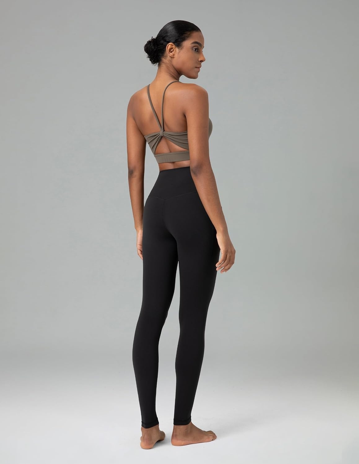 image:imageColorfulkoala Womens Dreamlux High Waisted Workout Leggings 25 28 Inseam Yoga Pants with PocketsBlack