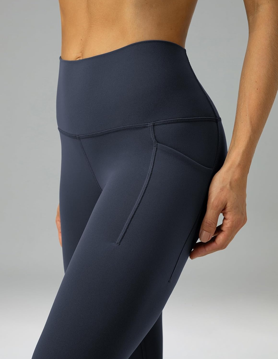 image:imageColorfulkoala Womens Dreamlux High Waisted Workout Leggings 25 28 Inseam Yoga Pants with PocketsBlue Ink