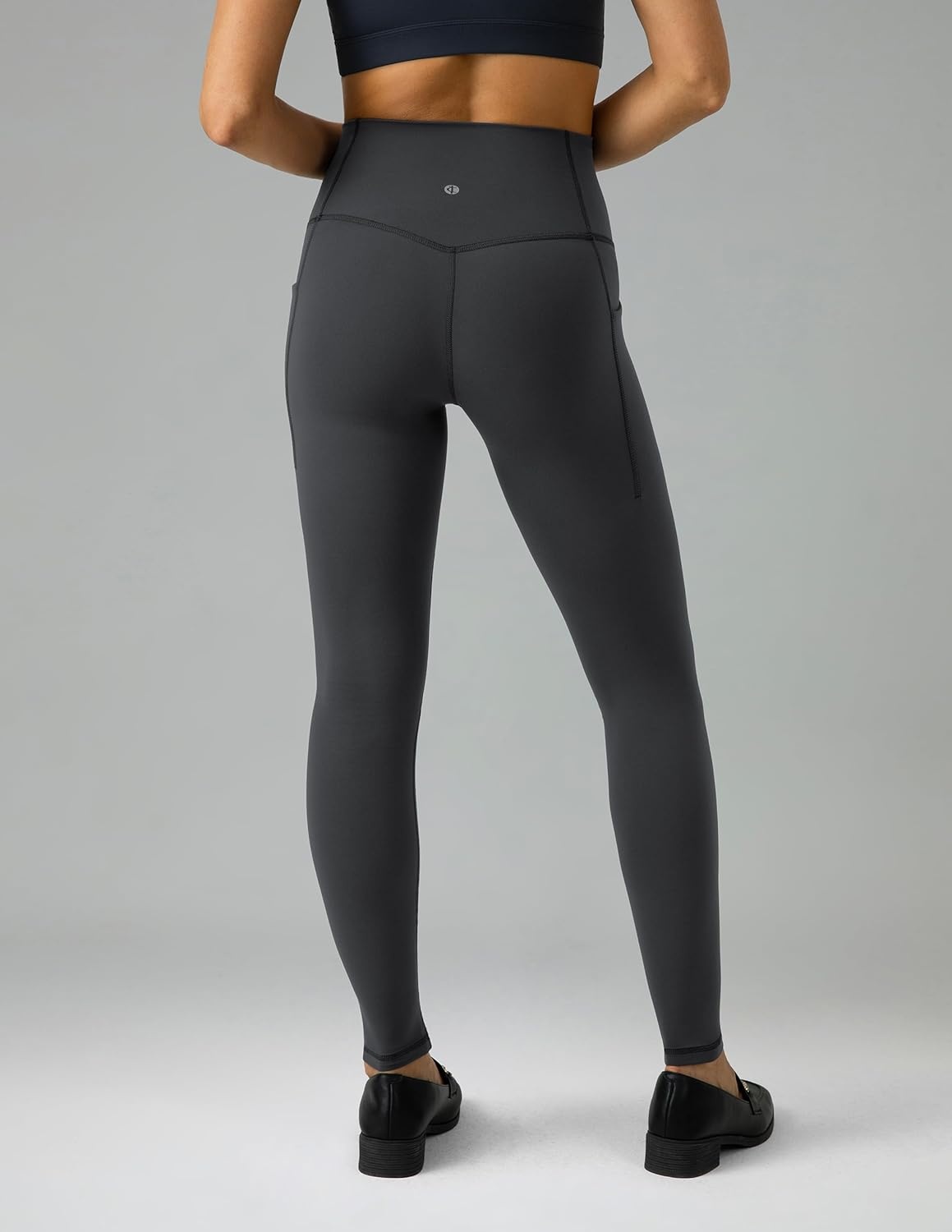 image:imageColorfulkoala Womens Dreamlux High Waisted Workout Leggings 25 28 Inseam Yoga Pants with PocketsDark Carbon