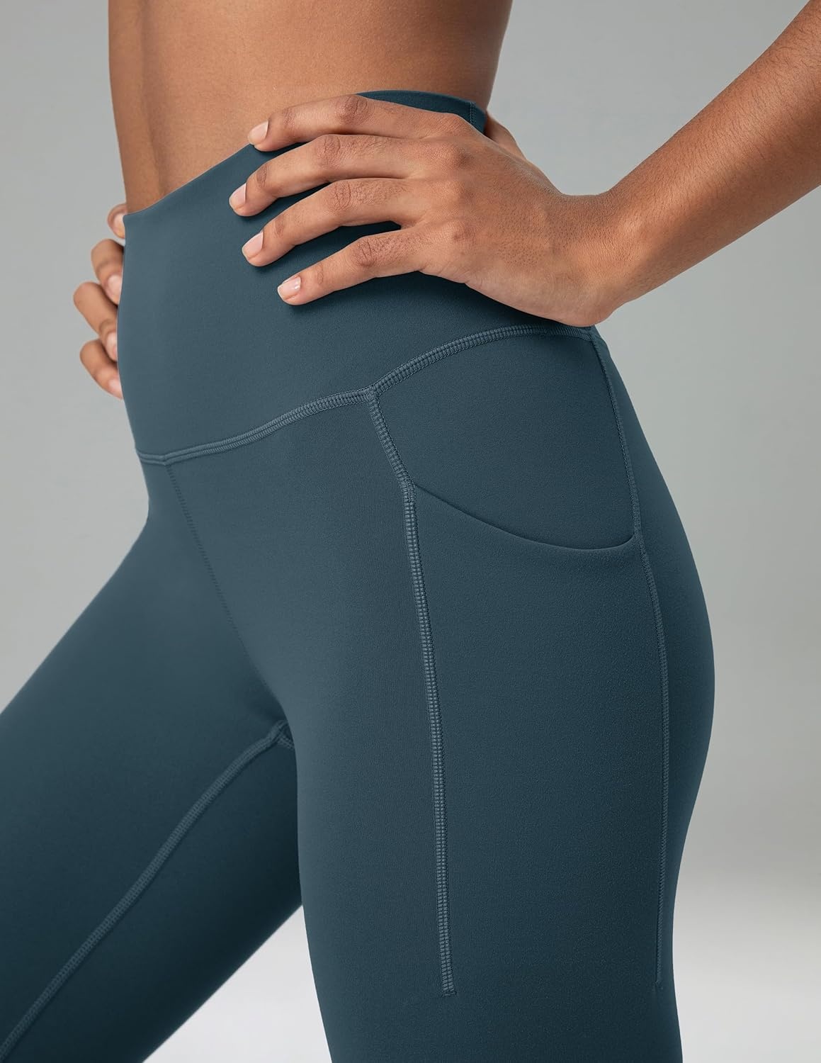 image:imageColorfulkoala Womens Dreamlux High Waisted Workout Leggings 25 28 Inseam Yoga Pants with PocketsDark Jasper