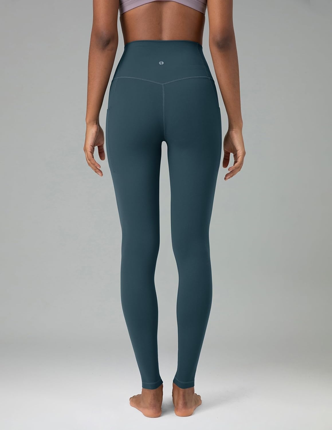 image:imageColorfulkoala Womens Dreamlux High Waisted Workout Leggings 25 28 Inseam Yoga Pants with PocketsDark Jasper