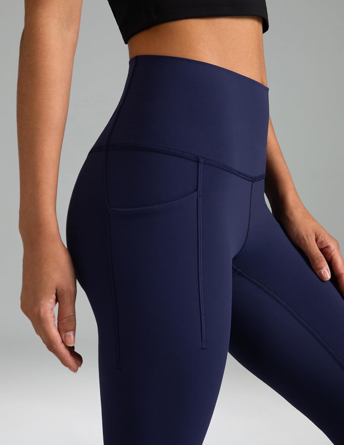 image:imageColorfulkoala Womens Dreamlux High Waisted Workout Leggings 25 28 Inseam Yoga Pants with PocketsEclipse