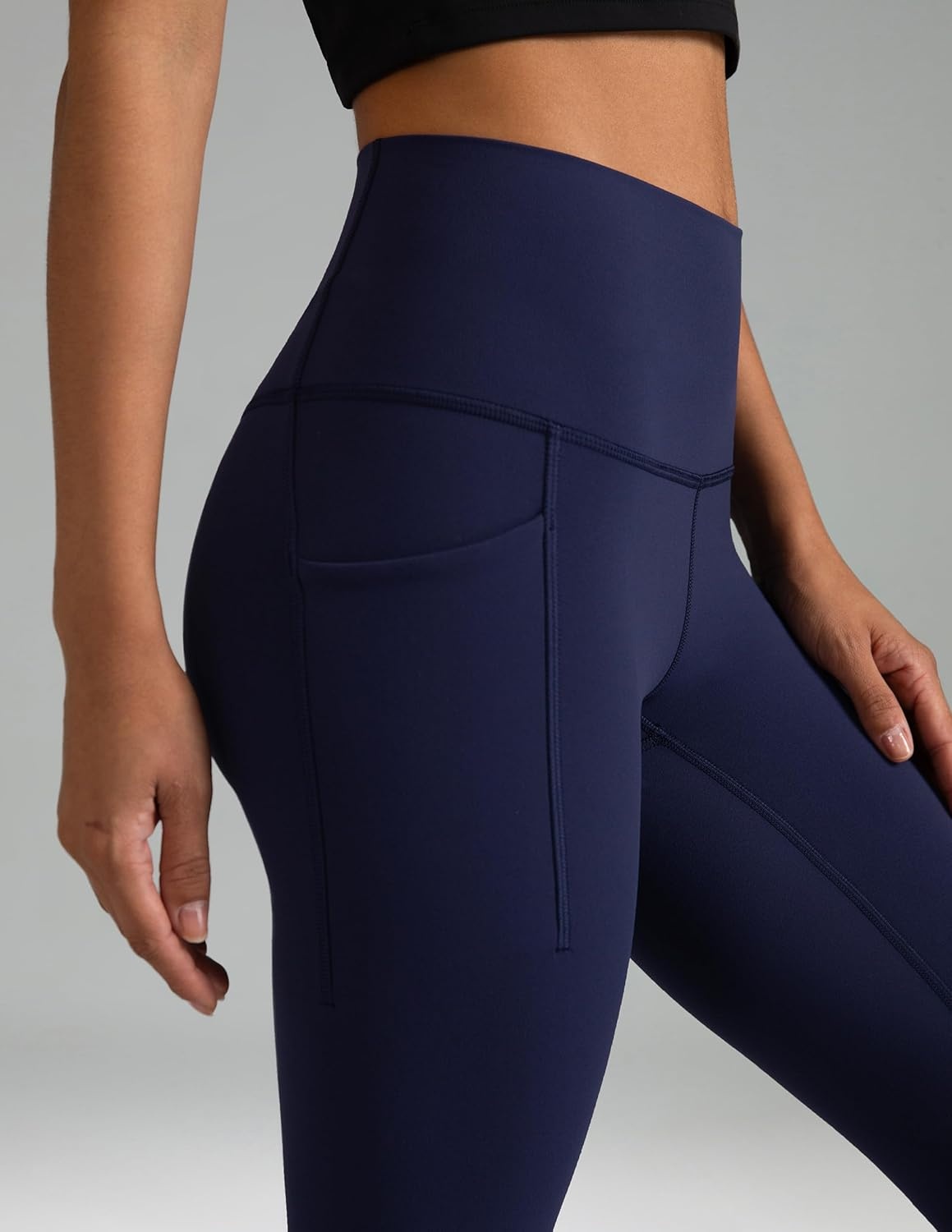 image:imageColorfulkoala Womens Dreamlux High Waisted Workout Leggings 25 28 Inseam Yoga Pants with PocketsEclipse