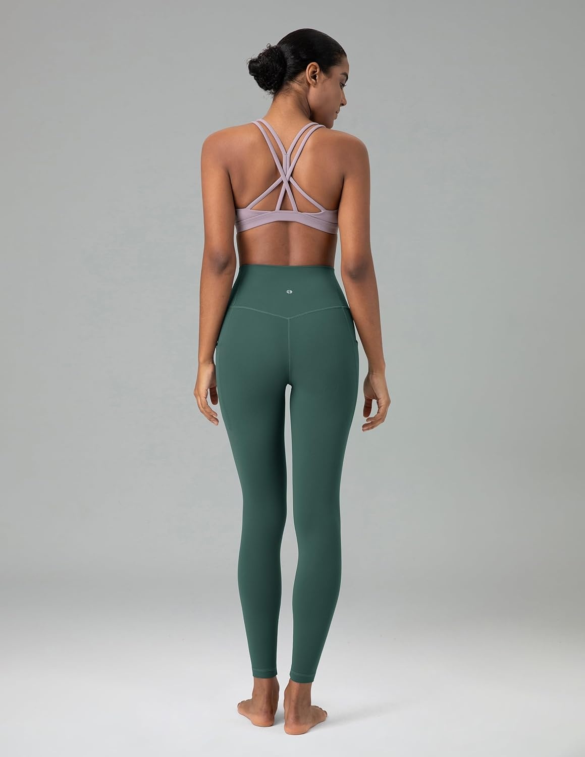 image:imageColorfulkoala Womens Dreamlux High Waisted Workout Leggings 25 28 Inseam Yoga Pants with PocketsPine Grove