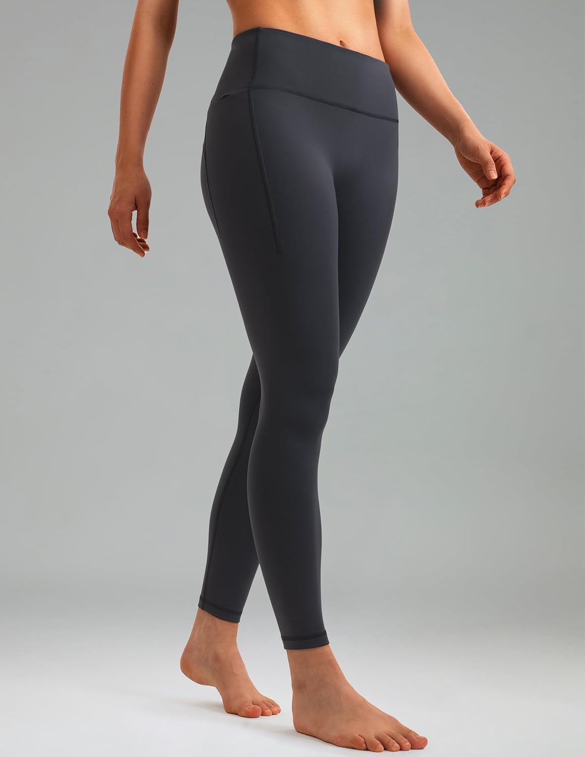 image:imageColorfulkoala Womens Fleece Lined Leggings 265 with Pockets Thermal Casual Workout No Front Seam Yoga Pants Winter WarmBlue Ink