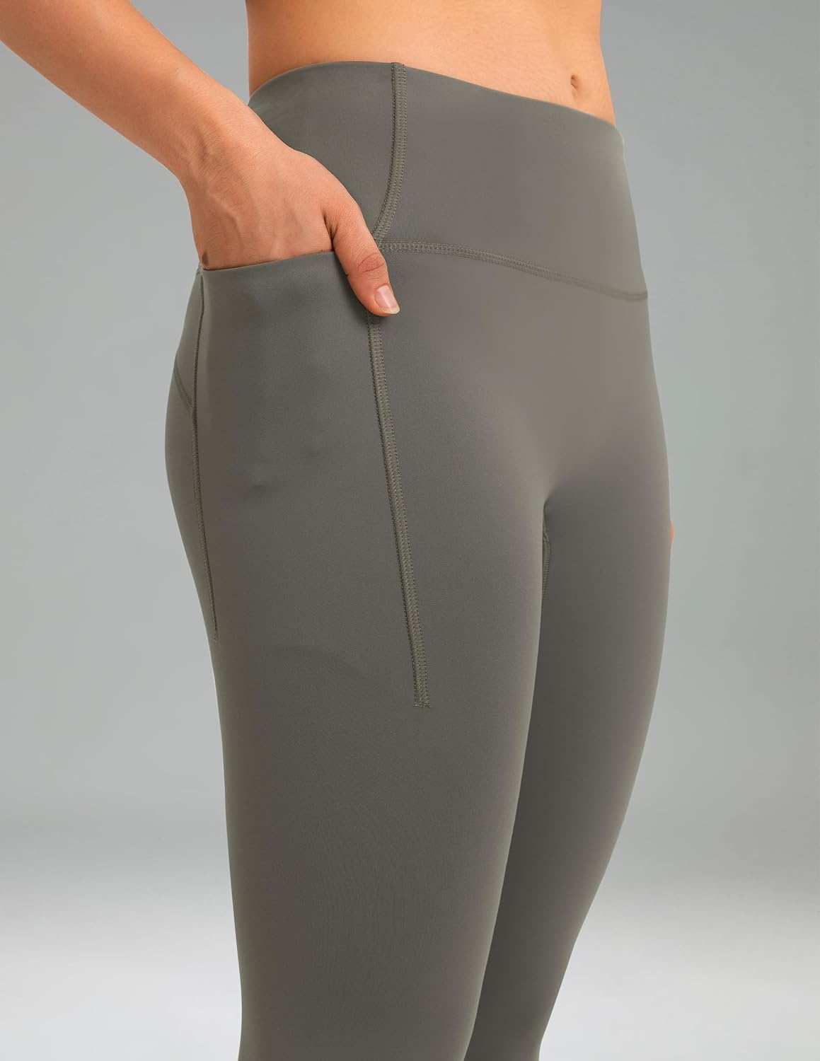 image:imageColorfulkoala Womens Fleece Lined Leggings 265 with Pockets Thermal Casual Workout No Front Seam Yoga Pants Winter WarmMajor Brown