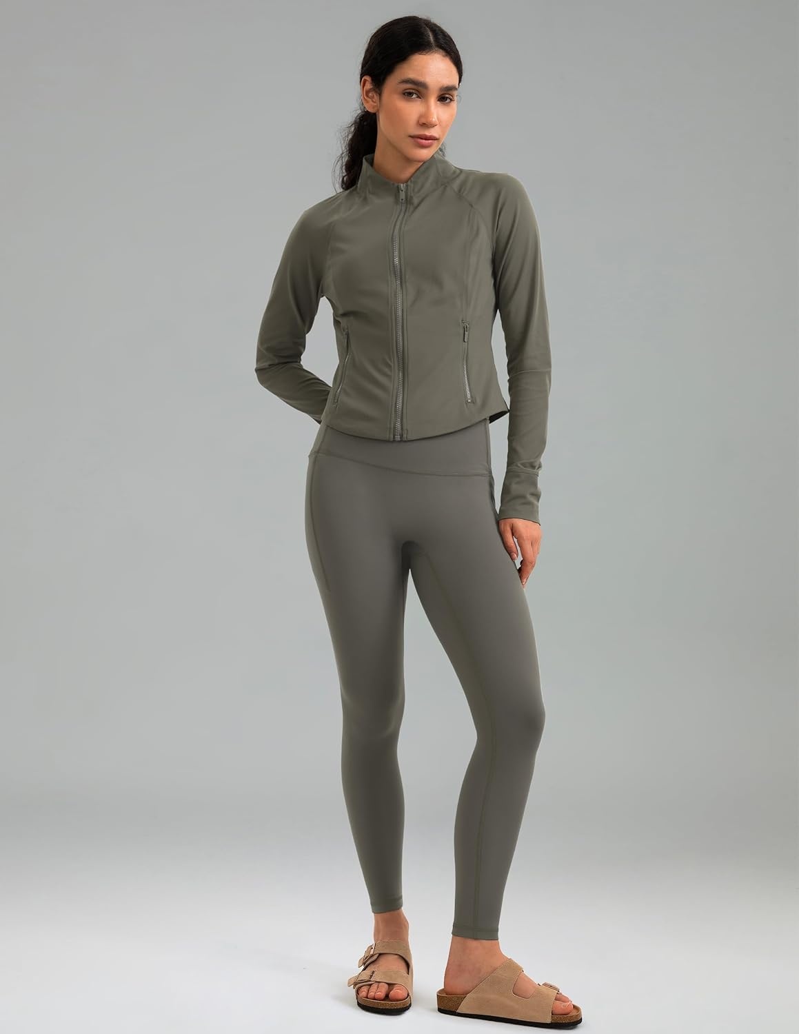 image:imageColorfulkoala Womens Fleece Lined Leggings 265 with Pockets Thermal Casual Workout No Front Seam Yoga Pants Winter WarmMajor Brown