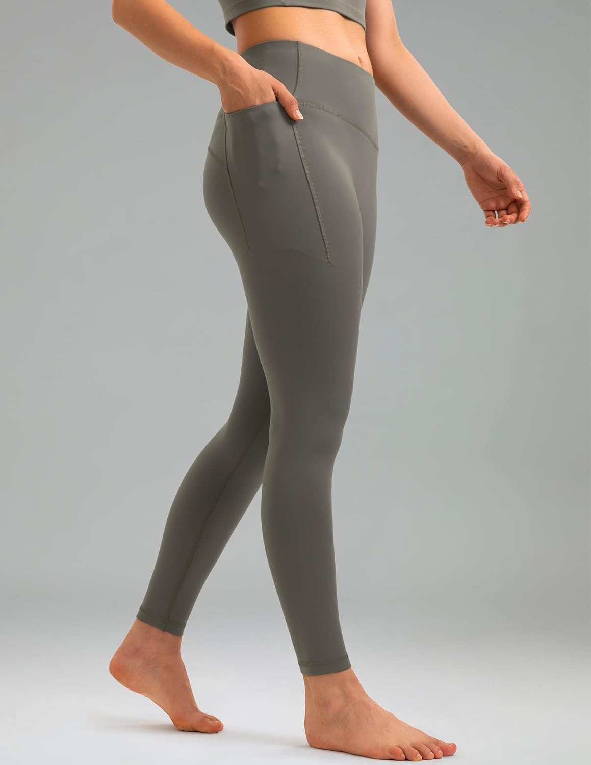 image:imageColorfulkoala Womens Fleece Lined Leggings 265 with Pockets Thermal Casual Workout No Front Seam Yoga Pants Winter WarmMajor Brown