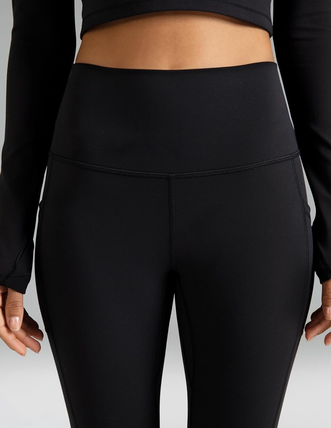 image:imageColorfulkoala Womens High Waisted Leggings 28 Inseam Full Length Workout Yoga Pants with PocketsBlack
