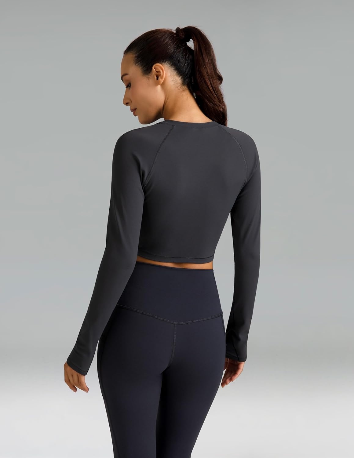 image:imageColorfulkoala Womens High Waisted Leggings 28 Inseam Full Length Workout Yoga Pants with PocketsCharcoal Grey