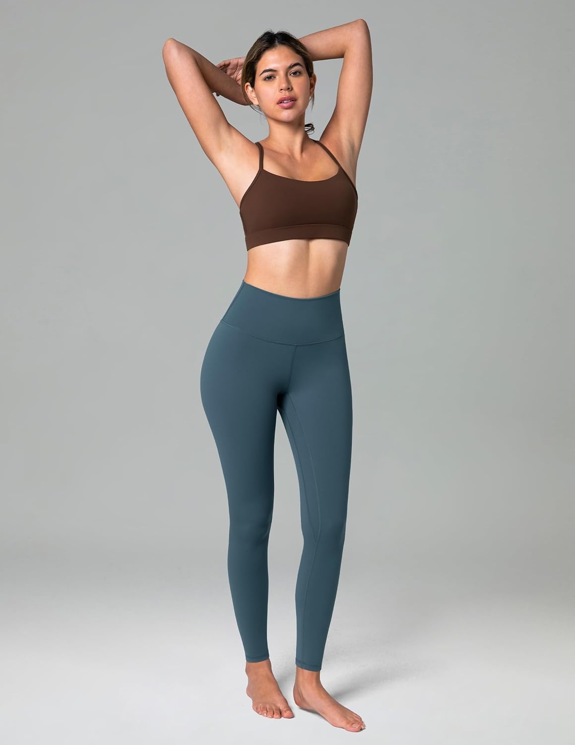 image:imageColorfulkoala Womens High Waisted Leggings for Women 28 Inseam Tummy Control Leggings Full Length Buttery Soft Yoga PantsDark Jasper