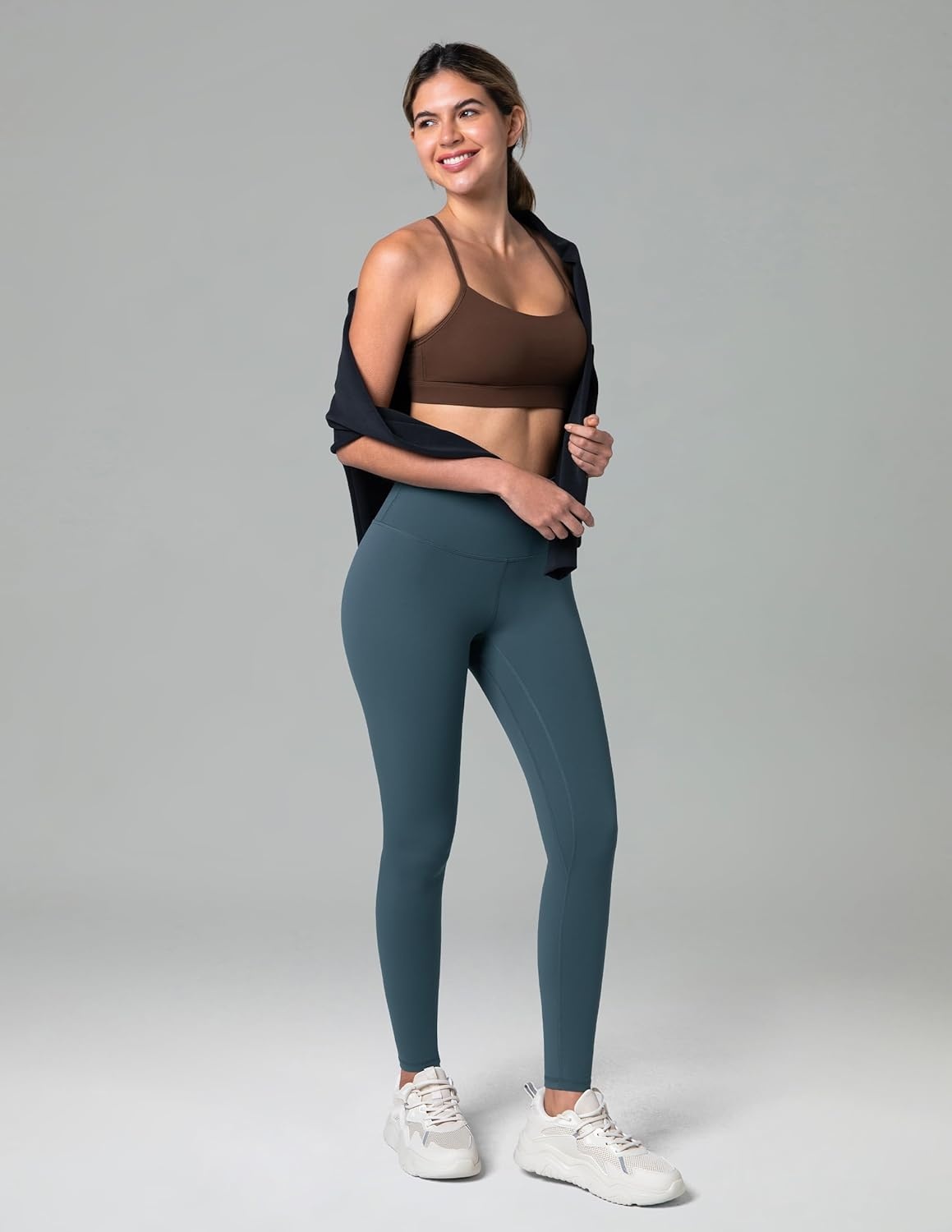 image:imageColorfulkoala Womens High Waisted Leggings for Women 28 Inseam Tummy Control Leggings Full Length Buttery Soft Yoga PantsDark Jasper