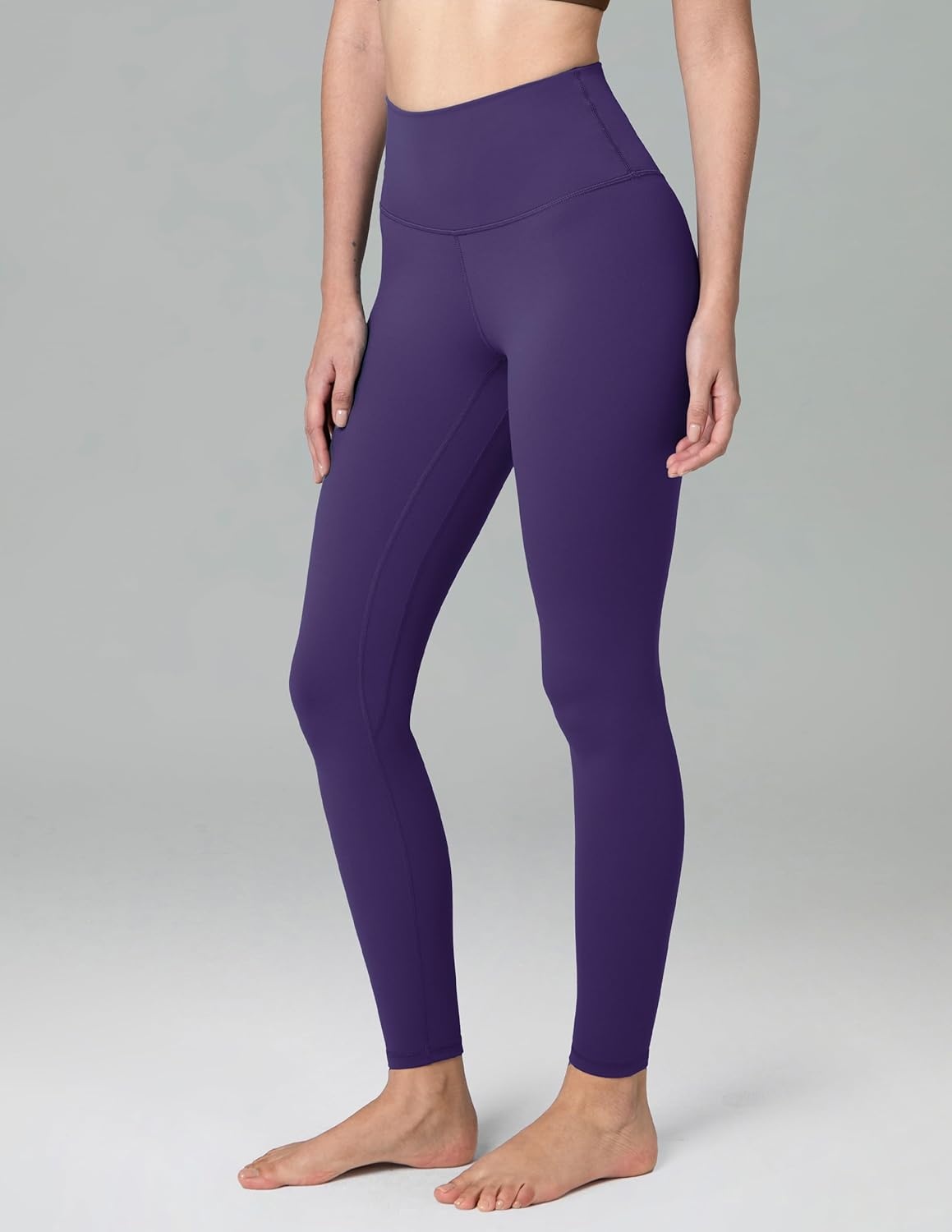 image:imageColorfulkoala Womens High Waisted Leggings for Women 28 Inseam Tummy Control Leggings Full Length Buttery Soft Yoga PantsMulberry Purple