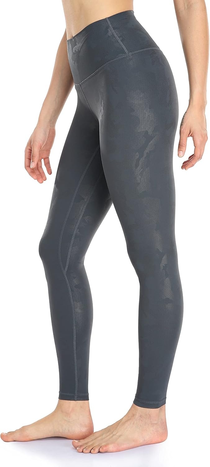 image:imageColorfulkoala Womens High Waisted Matte Faux Leather Leggings Full Length Yoga PantsBlack Camo