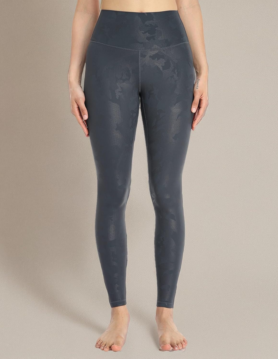 image:imageColorfulkoala Womens High Waisted Matte Faux Leather Leggings Full Length Yoga PantsBlack Camo