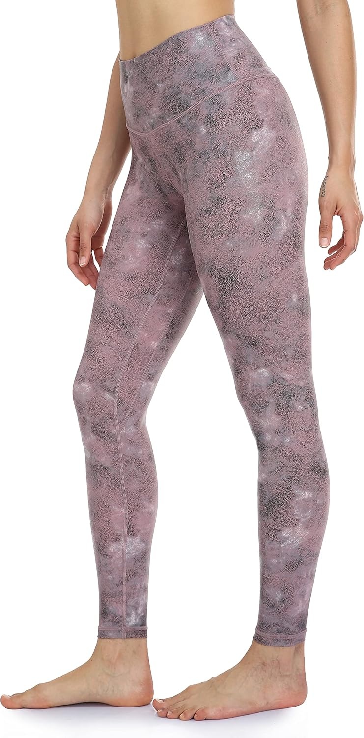 image:imageColorfulkoala Womens High Waisted Matte Faux Leather Leggings Full Length Yoga PantsGlossy Pink