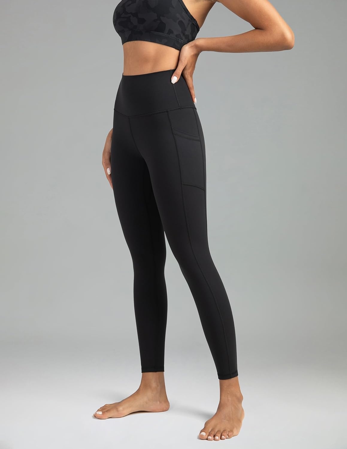 image:imageColorfulkoala Womens High Waisted Yoga Pants 78 Length Leggings with PocketsBlack