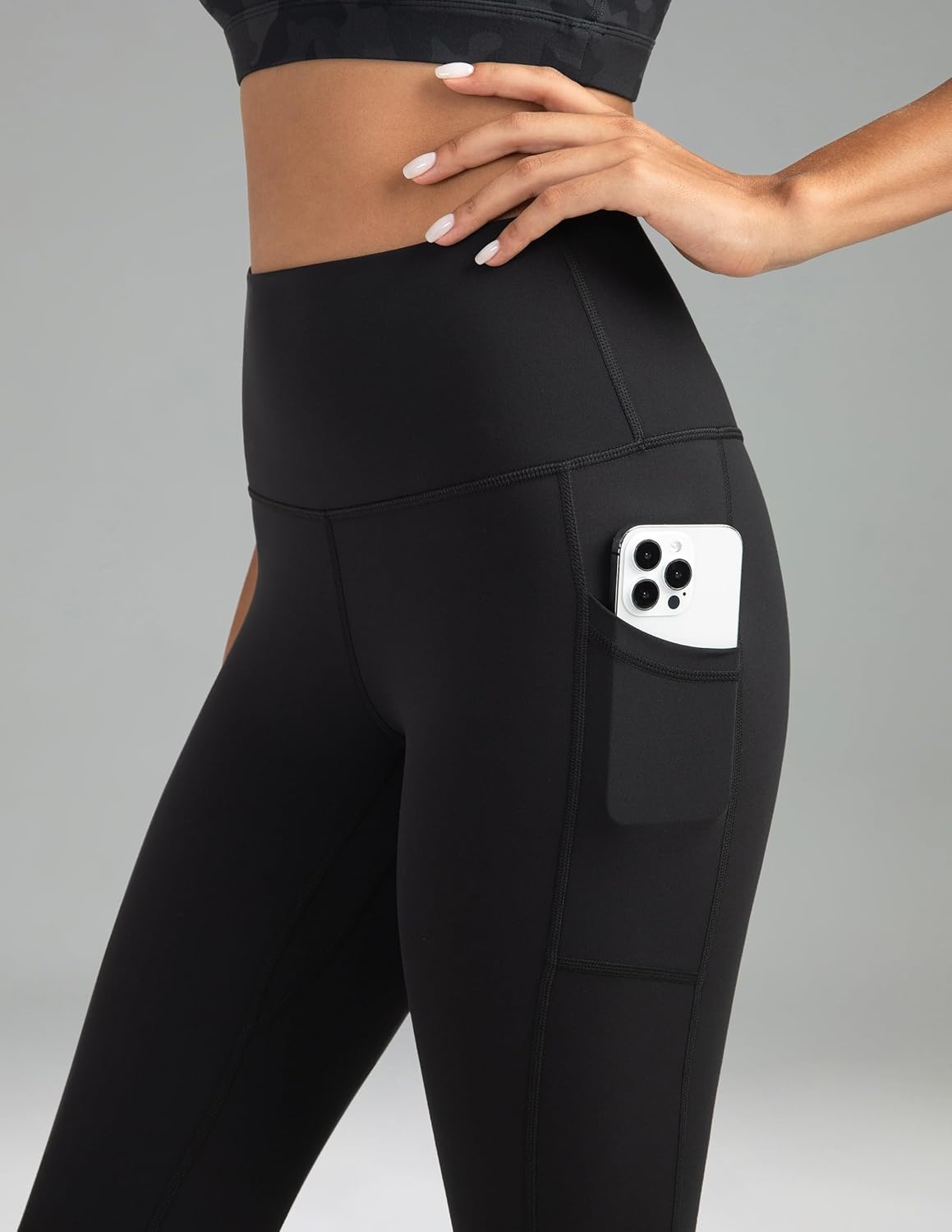 image:imageColorfulkoala Womens High Waisted Yoga Pants 78 Length Leggings with PocketsBlack