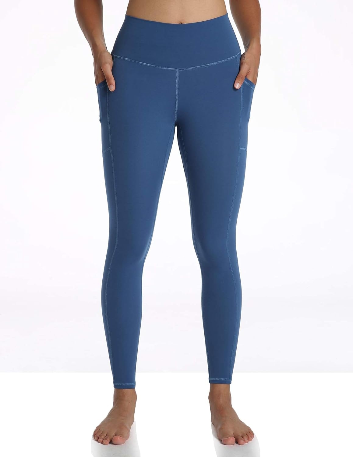 image:imageColorfulkoala Womens High Waisted Yoga Pants 78 Length Leggings with PocketsBlue Grouper