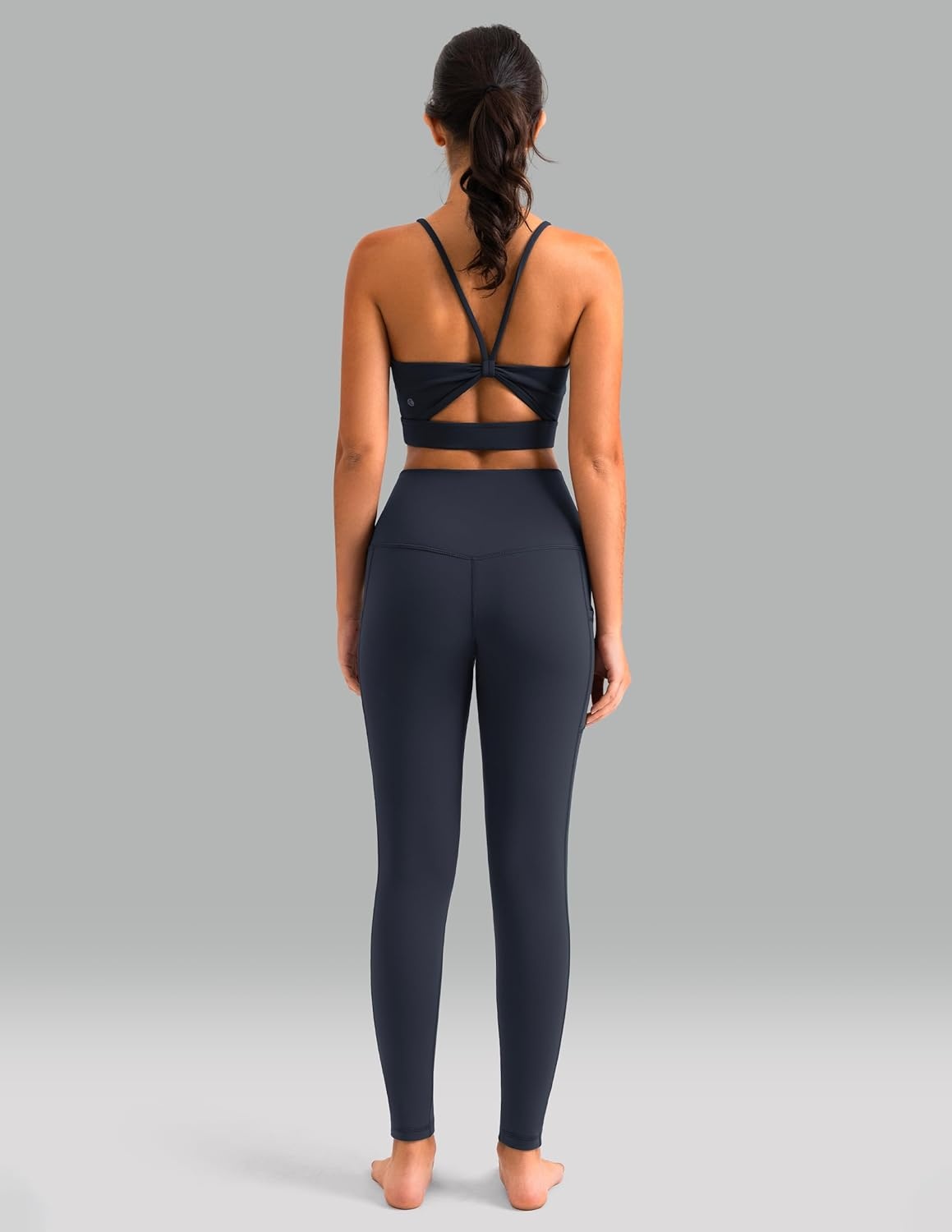 image:imageColorfulkoala Womens High Waisted Yoga Pants 78 Length Leggings with PocketsBlue Ink
