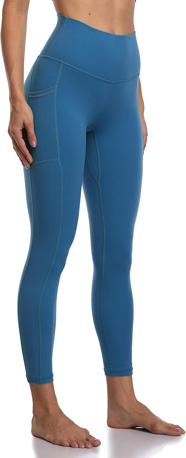 image:imageColorfulkoala Womens High Waisted Yoga Pants 78 Length Leggings with PocketsClassic Blue