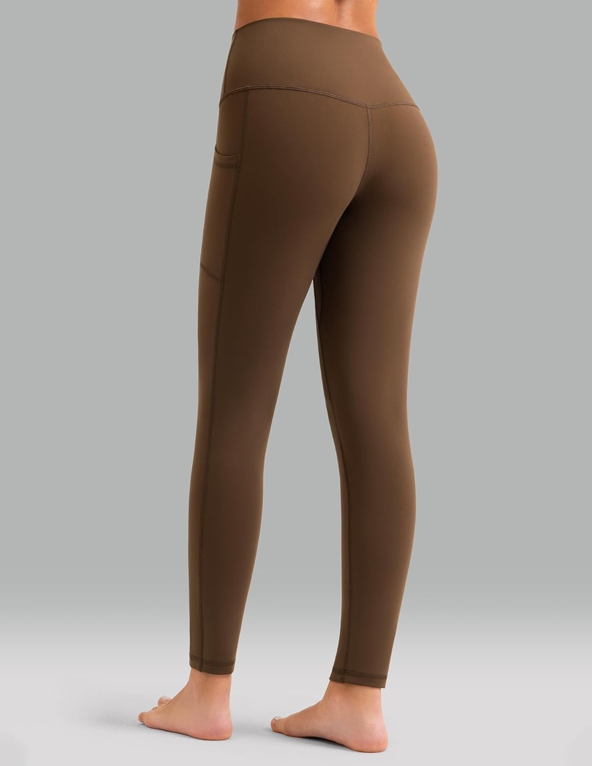image:imageColorfulkoala Womens High Waisted Yoga Pants 78 Length Leggings with PocketsCocoa