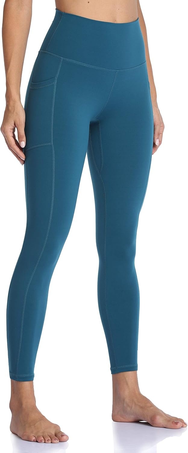 image:imageColorfulkoala Womens High Waisted Yoga Pants 78 Length Leggings with PocketsDark Teal