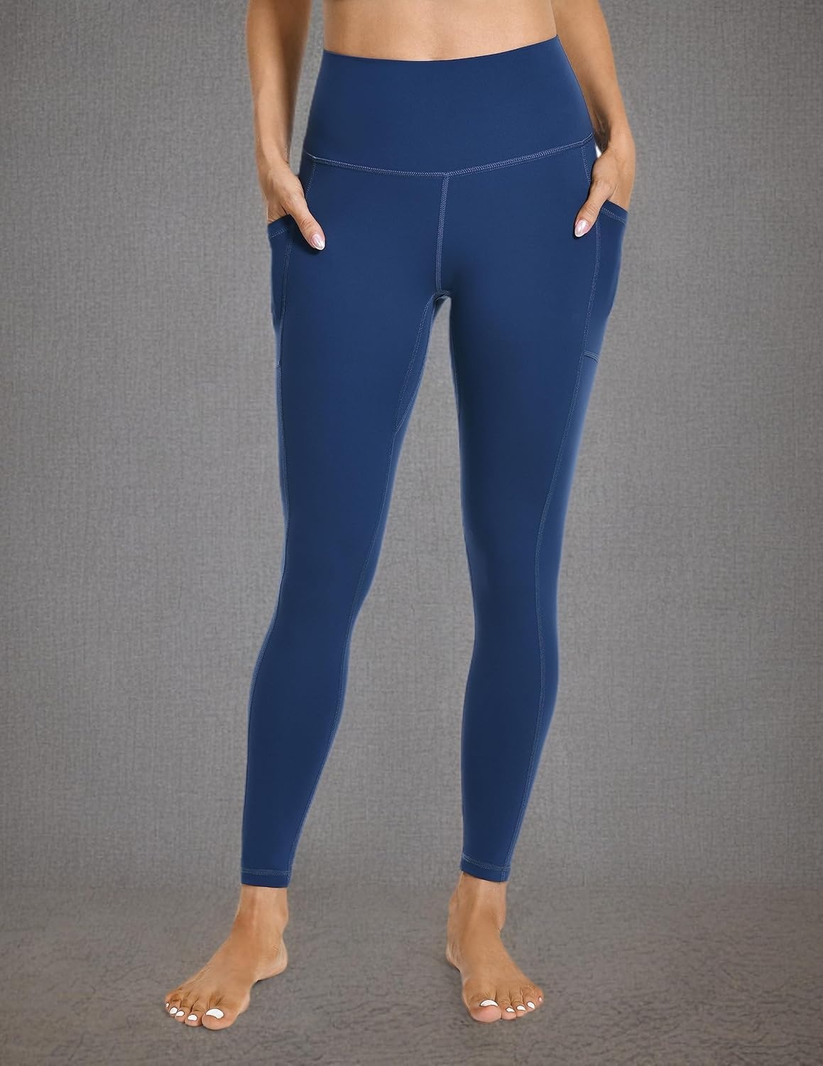 image:imageColorfulkoala Womens High Waisted Yoga Pants 78 Length Leggings with PocketsMidnight Blue
