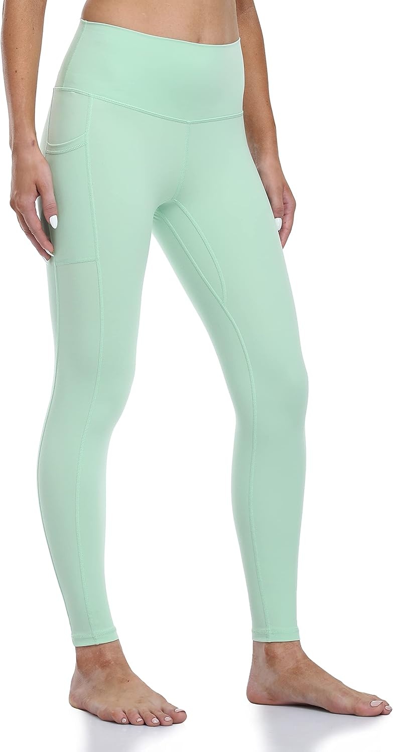 image:imageColorfulkoala Womens High Waisted Yoga Pants 78 Length Leggings with PocketsMint Green