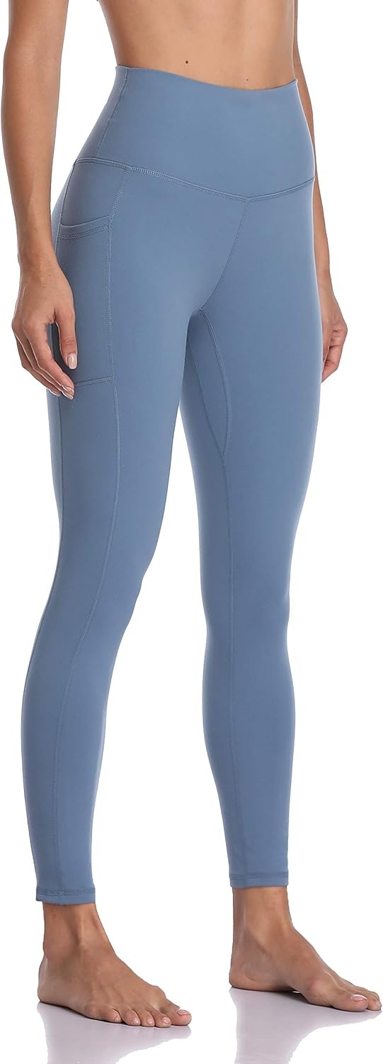 image:imageColorfulkoala Womens High Waisted Yoga Pants 78 Length Leggings with PocketsSteel Blue