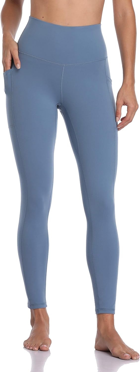 image:imageColorfulkoala Womens High Waisted Yoga Pants 78 Length Leggings with PocketsSteel Blue