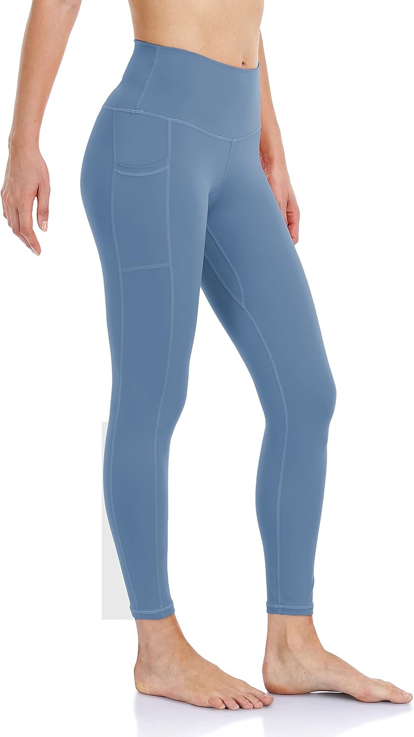 image:imageColorfulkoala Womens High Waisted Yoga Pants 78 Length Leggings with PocketsSteel Blue